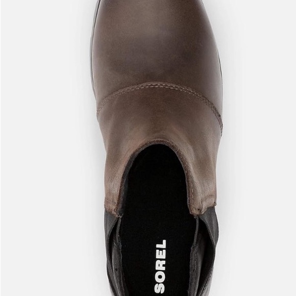 Sorel Emelie Chelsea Boot Blackened Brown Size 6 New - Picture 5 of 7